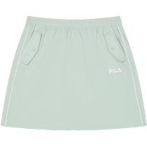 FILA official womens woven skirt 2024 summer new fashion cool tennis style comfortable skirt