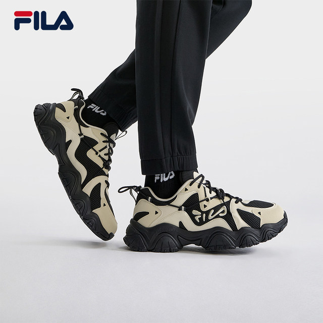 FILA Official Cat Claw 4th Generation Dad Shoes Men's Shoes Retro Sports Shoes Thick-soled Shoes Summer Casual Shoes