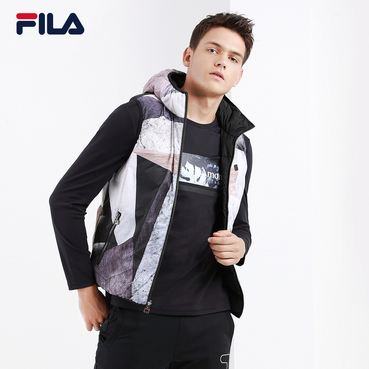 fila down vest