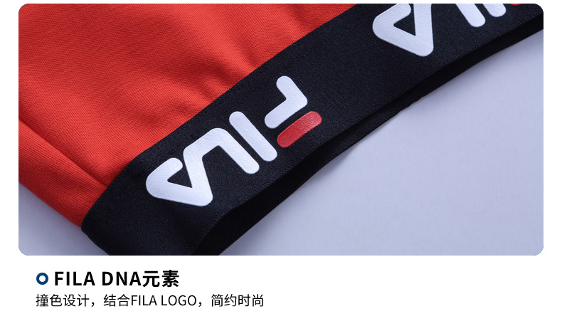 Fila fila cô gái váy 2018 mùa hè mới sọc tương phản thể thao giản dị logo váy áo thun thể thao nữ