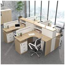  Deck staff computer desk and chair 2 4 6 8-person office furniture partition company screen combination simple and modern