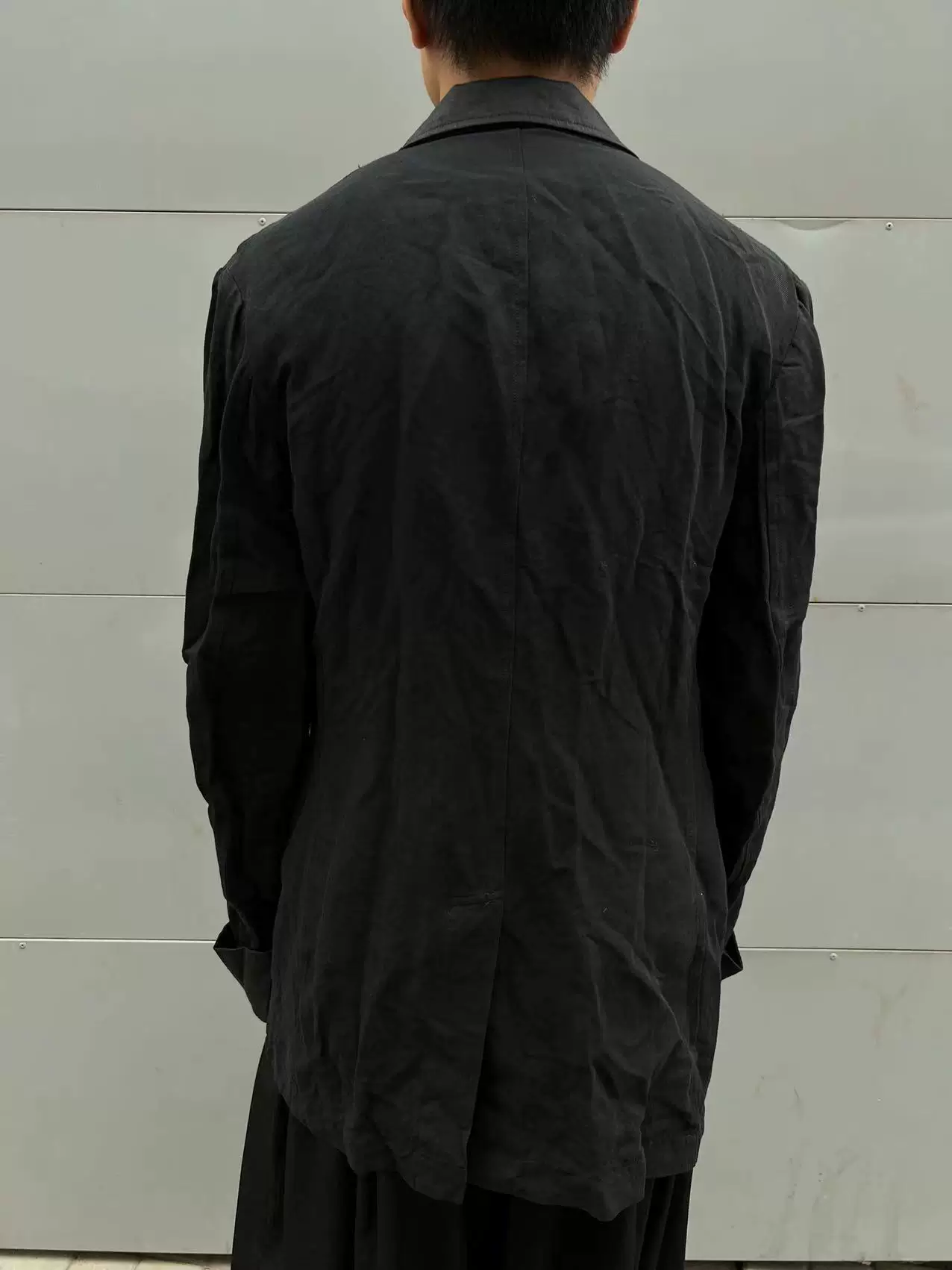 Куртка-пиджак из хлопка и льна в стиле Y's by Yohji Yamamoto мужская, оригинальная, с неразобранной биркой, пятно