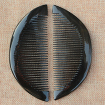 Natural horn pair comb dense fine tooth straight hair comb anti-static hair care Mandarin duck comb portable massage pocket comb boutique
