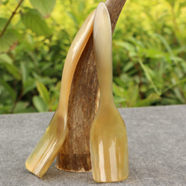 Natural white horn scraping massage board Facial Body beauty plate spoon Tea Spoon soup spoon length 17~18cm
