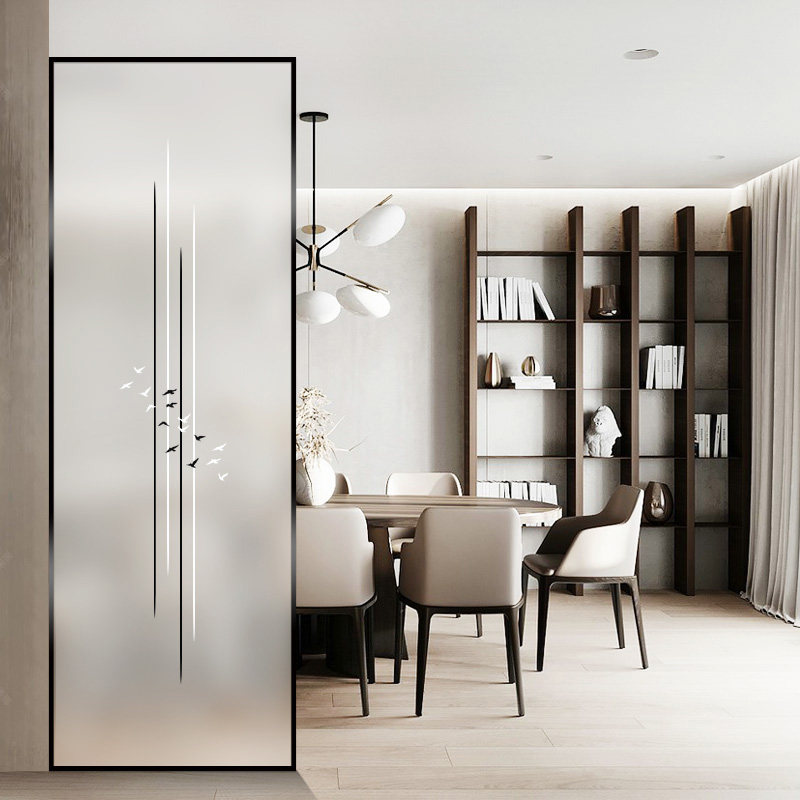Living Room Entrance Art Screen Xuanguan Light Lavish Bedroom Make-up Room Brief Partition Nordic Frosted Clear Glass
