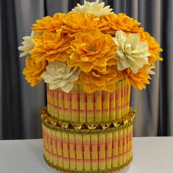 30*45 High-Quality Cultural Supplies, Flower Bucket, Double-Layer Printed Paper, Special Handmade Origami Paper Product, 1 Piece 30*45 High-Quality Cultural Supplies, Flower Bucket, Double-Layer Printed Paper, Special Handmade Origami Paper Product, 1 Piece