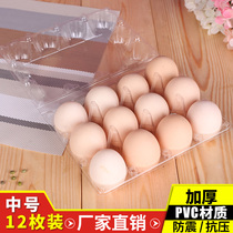 Medium 12 egg box egg tray plastic disposable packaging box outdoor shockproof gift box