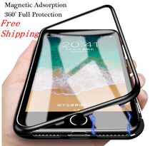 Magnetic iPhone7 8plus 6s 6 X Xs Xr Xs Max Glass Case Cover