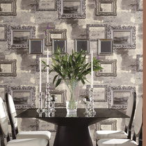 American retro nostalgic English letter frame pattern wallpaper furniture store photo studio shooting background wall wallpaper