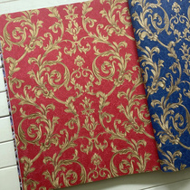 American hook flower wallpaper retro black big red PVC beauty salon casual club bar wallpaper