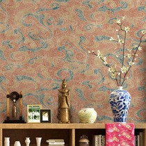  Feitian Dunhuang mural style wallpaper Buddha Caixia Xiangyun wallpaper New Chinese teahouse study wallpaper background wall