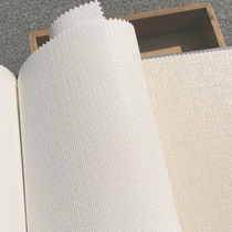  Thickened off-white solid color net color frosted pattern silk pattern woven pattern wallpaper Osron non-woven bottom paper