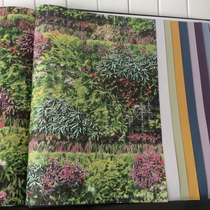 Modern Fields Garden Fresh Purple Emulation Floral Flowers Cluster Wallpaper West Restaurant Mall Activity Room Background Wall Wallpaper