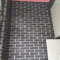 Modern Chinese retro old brick wallpaper teahouse project living room entrance cultural stone TV background wall paper