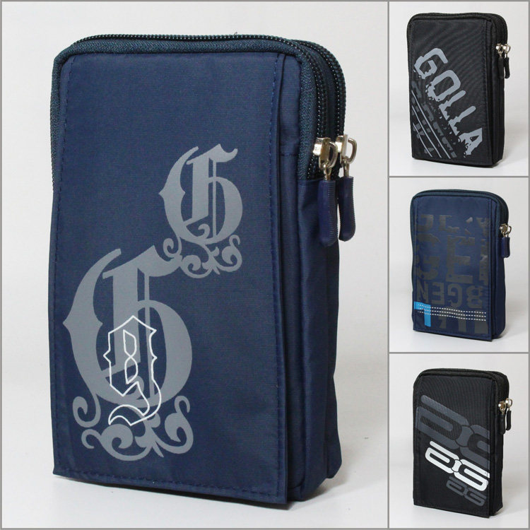 Mobile phone waist bag wearing leather strap Mini male lady multifunction ultra-thin vertical style casual small hanging bag cloth bag belt hanging bag-Taobao