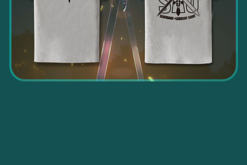 Sword Art Online Áo thun ngắn tay Anime Quần áo ngoại vi Kirito Yasna Sao Thần Kiếm nam và nữ - Carton / Hoạt hình liên quan các sticker dễ thương
