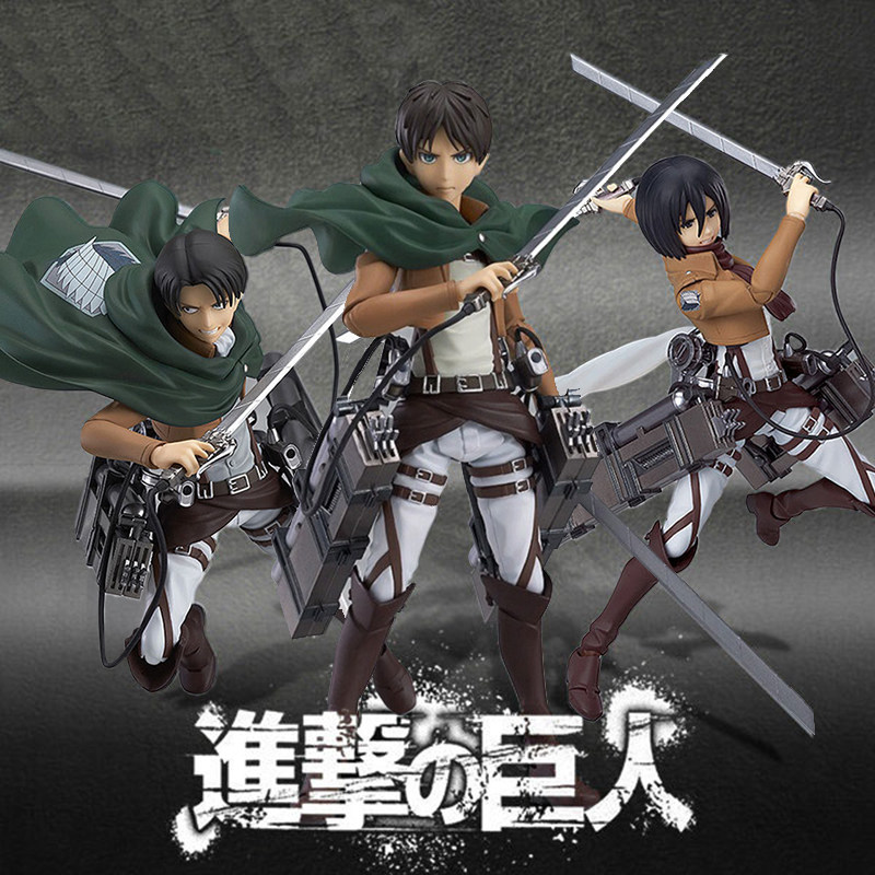 Attack on the giant model soldier chief Samasa Allen Liwell model movable doll doll model ornaments