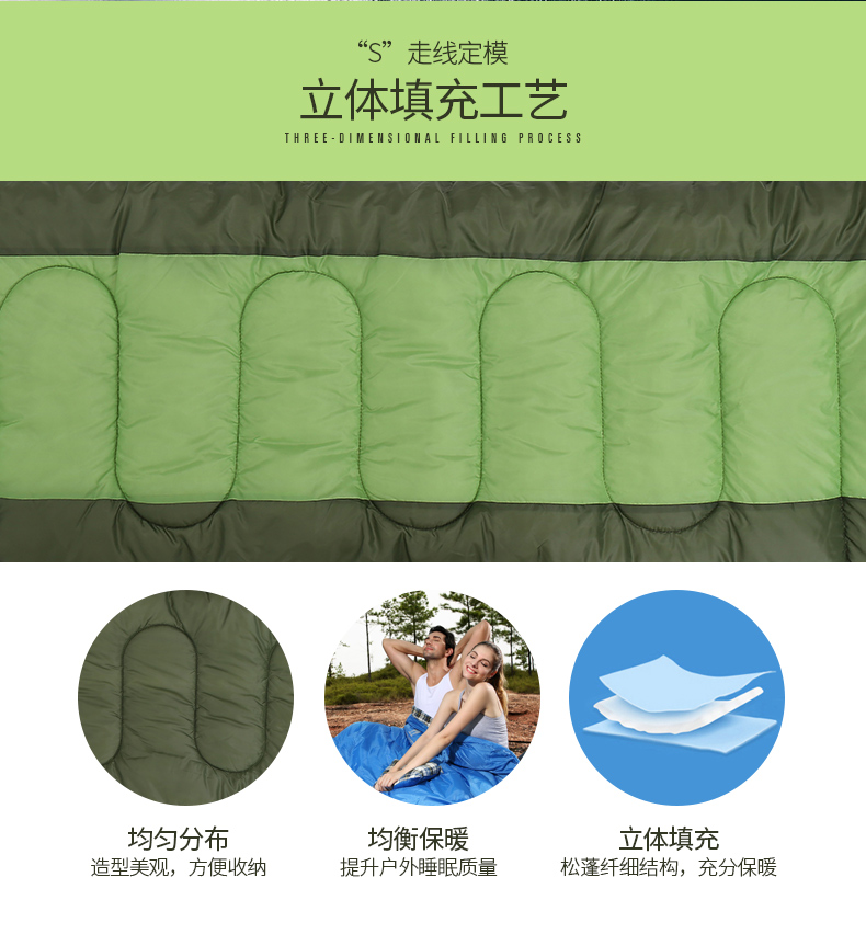 Lạc đà ngoài trời ấm và lạnh túi xách tay bốn mùa dày người lớn duy nhất trên túi ngủ không thấm nước bông bẩn - Túi ngủ túi ngủ madfox