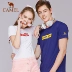 Quần áo lạc đà flagship lưu trữ áo sơ mi đích thực áo thun xuân hè nam nữ có chức năng cổ tròn thời trang áo thun ngắn tay đơn giản - Quần áo ngoài trời