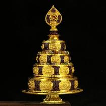 Tibetan Tantric Supplies Manza Tray Pure Copper Nepali Tray Large Manza Eight Auspicious Chaluo