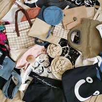 (Stock Miscellaneous special) leisure canvas bag big shoulder bag shoulder bag student school bag shopping bag men and women bag