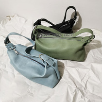 (To see the soft leather-super soft) simple temperament underarm bag French baguette bag portable shoulder bag female