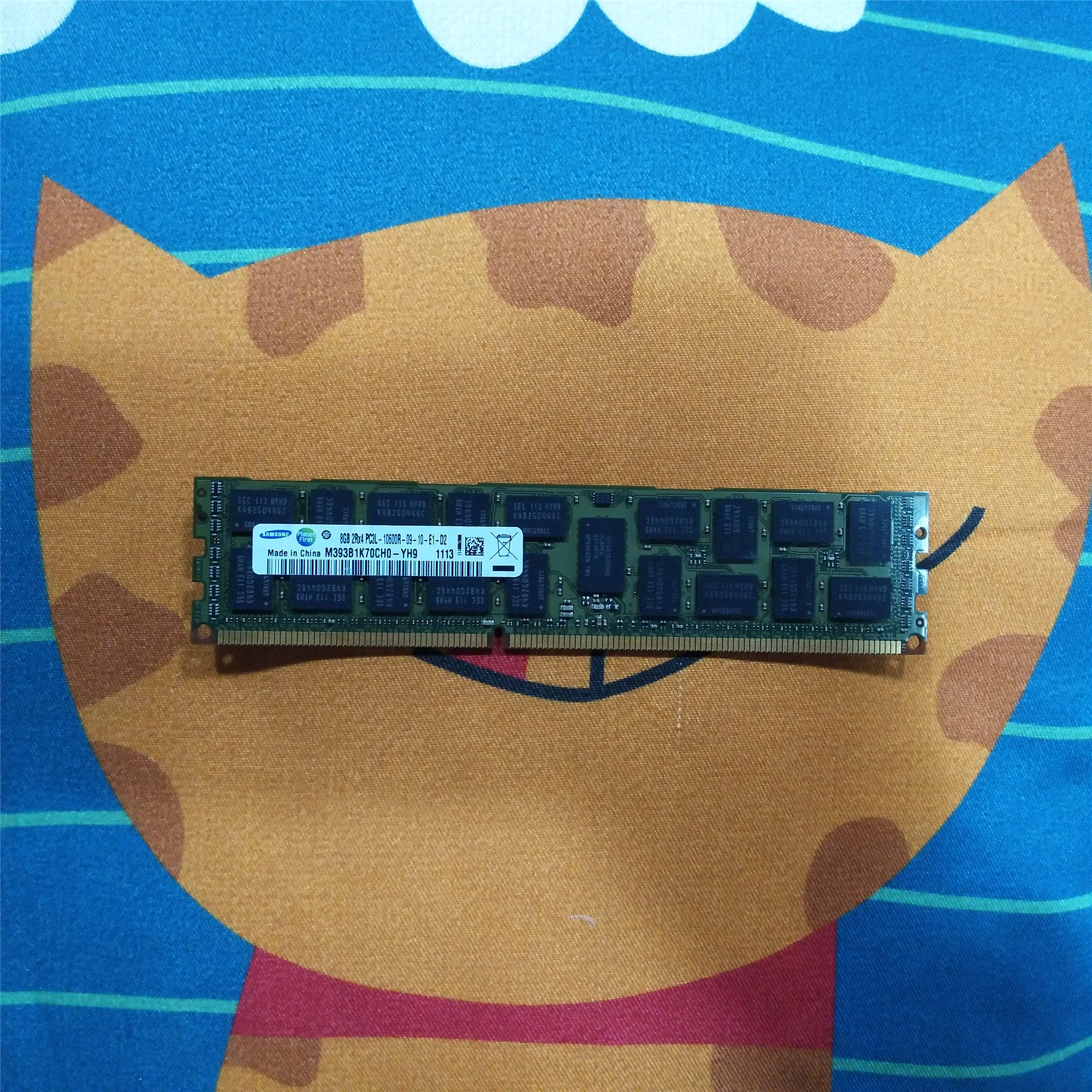 Samsung 8G 8GB 2Rx4 PC3L-10600R DDR3L 1333 ECC REG server memory