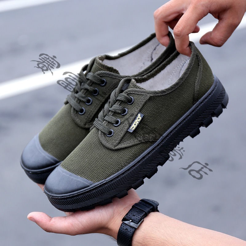 Labor Shoes Men's And Women's Work Site Low Helps Large Din Anti Slip Wear Resistant Labour Rubber Shoes For Training Deodorant Canvas Rubber Shoes