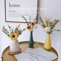 Nordic Air-dried Bouquet Ceramic Small Vase Swing room Desktop TV TV Cabinet Home Decoration Furnishing Light Extravagant Flower Arrangement