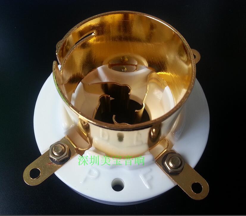 New ceramic gilded 4-foot vacuum tube holder GZC4-3B-G suitable for 805845211 tubes