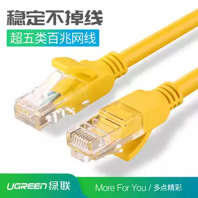 Green Union Super 5 Category 5 Network Route Computer Router 100 Mega Broadband 2 Network 10 Home Finished 20 m Connection Jumper