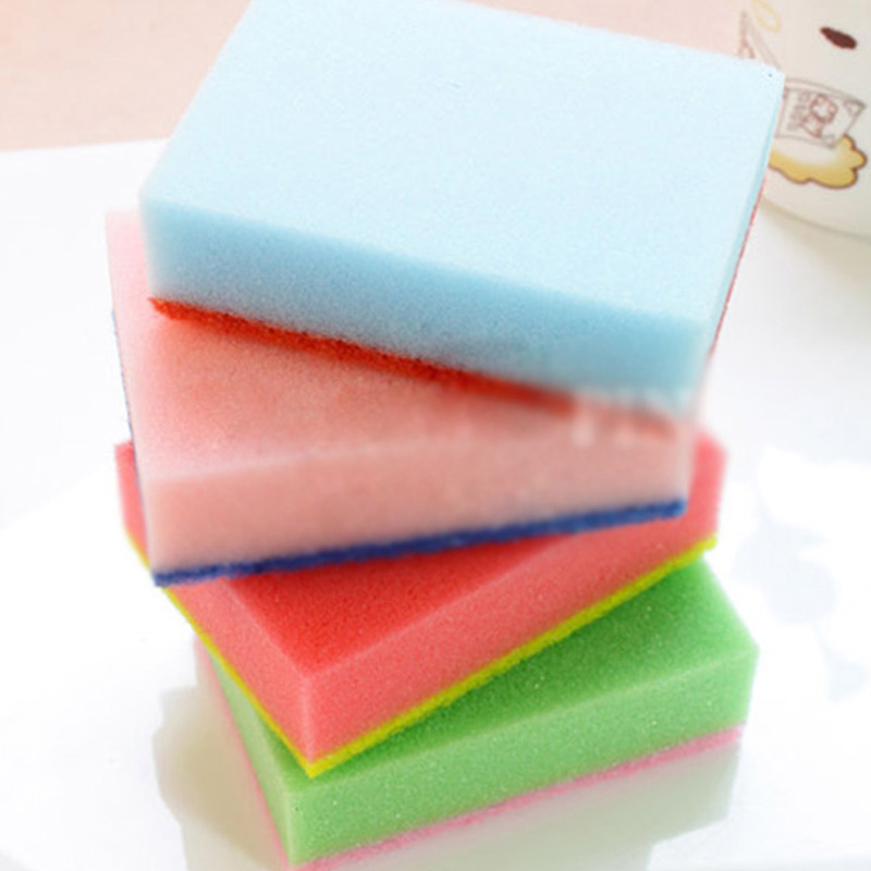 Color Cleaning Sponge Wipe Dishwashing Pan Wipe Kitchen Sponge Wipe Single Block