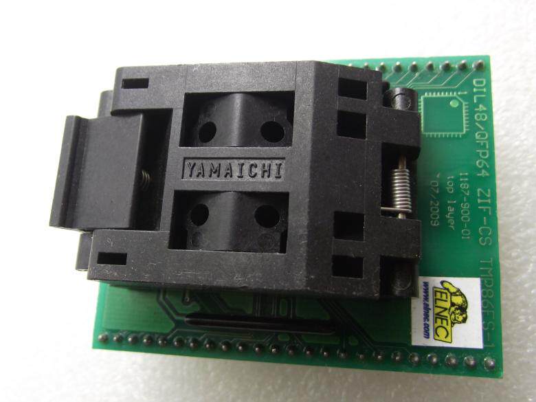 DIL48 QFP64 ZIF-CS YAMAICHI IC51-0844-024-1 IC shao lu zuo test and burn-in socket