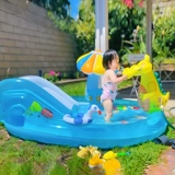 Intex, надувной дорожный морской бассейн для игр в воде, горка