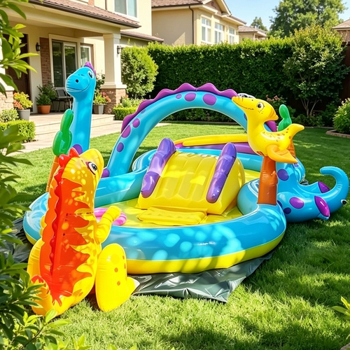 Intex, надувной дорожный морской бассейн для игр в воде, горка