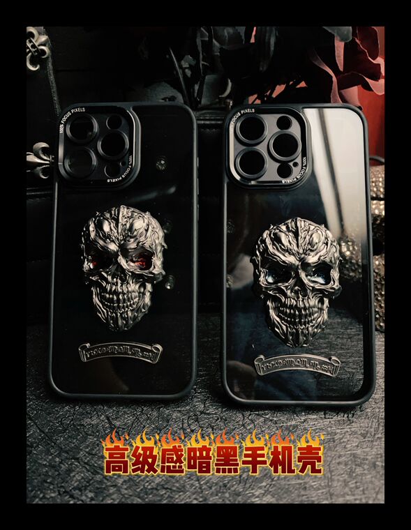 Gothic Skull 3D Embellishment iPhone Case