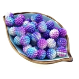 Цветные бусины Bayberry 10-14 мм, фантомный градиент цвета, абс, перфорированный искусственный жемчуг, сделай сам, материал для бисера ручной работы, свободные бусины