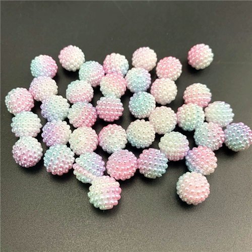 Цветные бусины Bayberry 10-14 мм, фантомный градиент цвета, абс, перфорированный искусственный жемчуг, сделай сам, материал для бисера ручной работы, свободные бусины