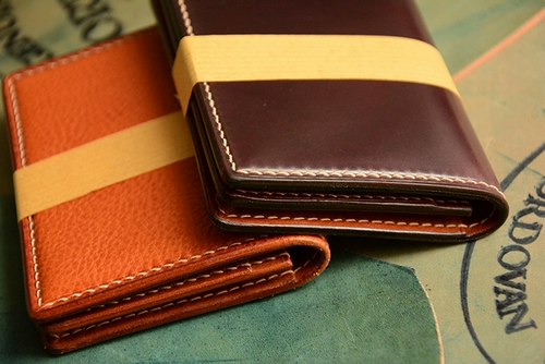 Выберите Rongyun Horweendmade Horween № 8 Seda Holvin Horse Hip -Leather Business Business Card Карта карты ForeSike