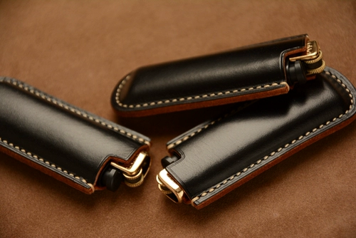 Кожаная одноразовая зажигалка ручной работы, чехол, США, Великобритания, из натуральной кожи