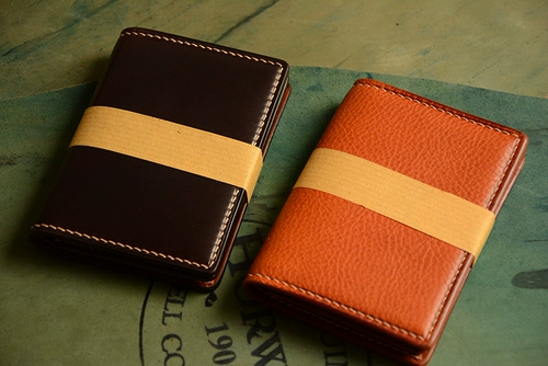 Выберите Rongyun Horweendmade Horween № 8 Seda Holvin Horse Hip -Leather Business Business Card Карта карты ForeSike