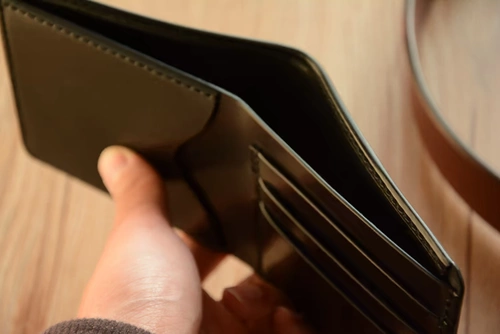 Японские новые евреи черные дипперколопа бедро -кошелька ручной работы