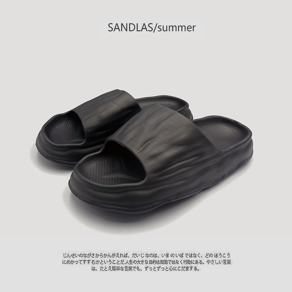 Spring Summer Dissolution Lovers Cool Slippers for men and women Heightening Thick Bottom Waterproof Stomachers Bathroom Tug Outside of Home Beach Shoe