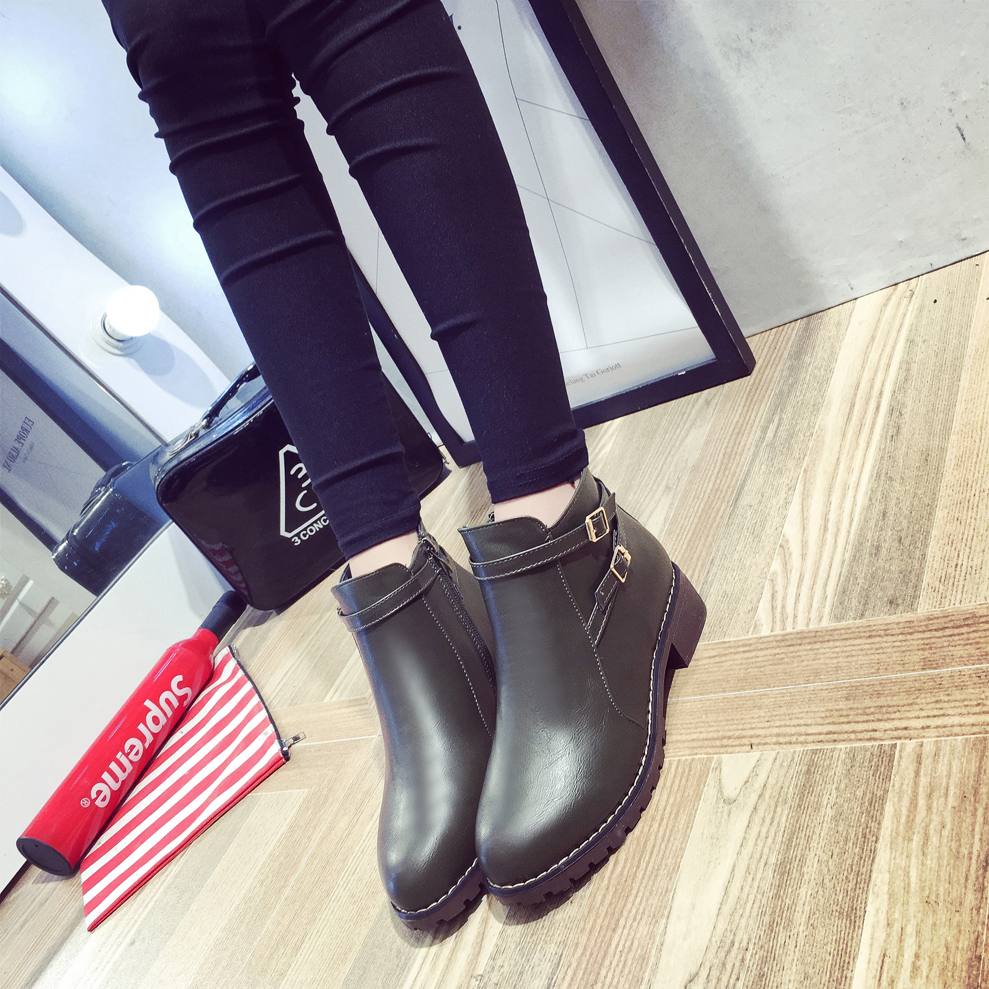 Bottes mi-saison femme OTHER en Caoutchouc - Ref 3250130 Image 4