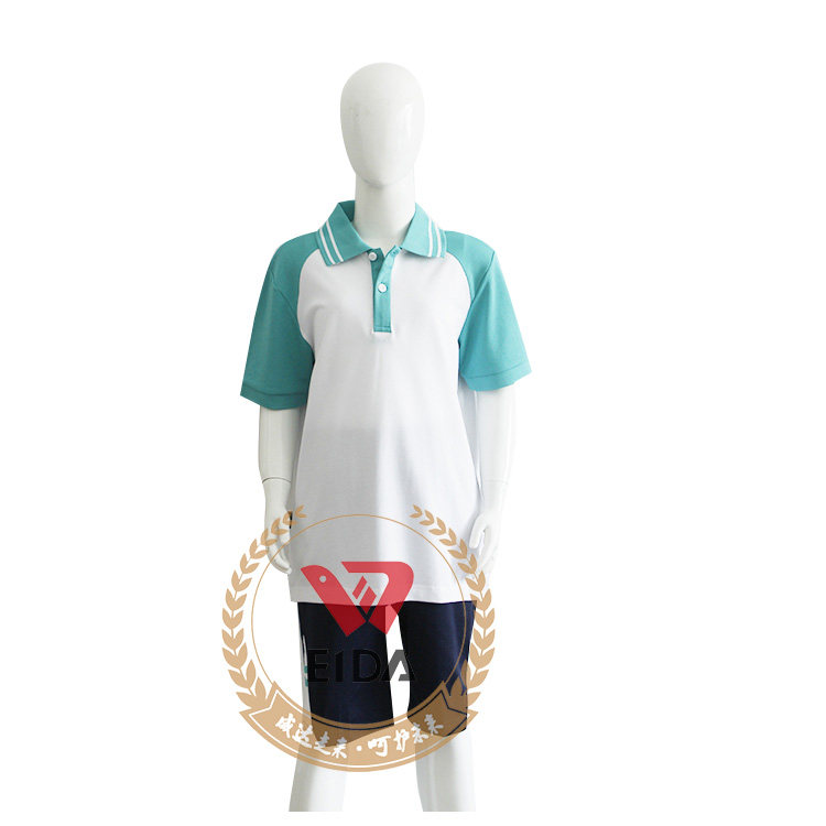 Huangdao District Jialingjiang Road 1st Tiesan Liuhuabo Gangtou Zang Primary School Weida Summer School Uniform 2018