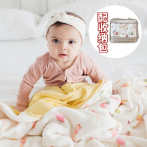 Canada loulou lollipop newborn spring and summer air-conditioned room bamboo cotton blanket thick hug is authorized