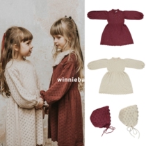 British authorized bebeorganic autumn and winter female baby organic cotton year feast princess dress