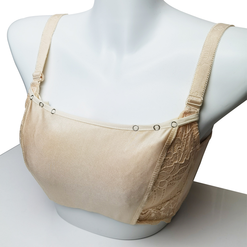 Workplace lace-free anti-glare tube top underwear one-piece bra short solid color wrap chest bottoming chest piece bra cover