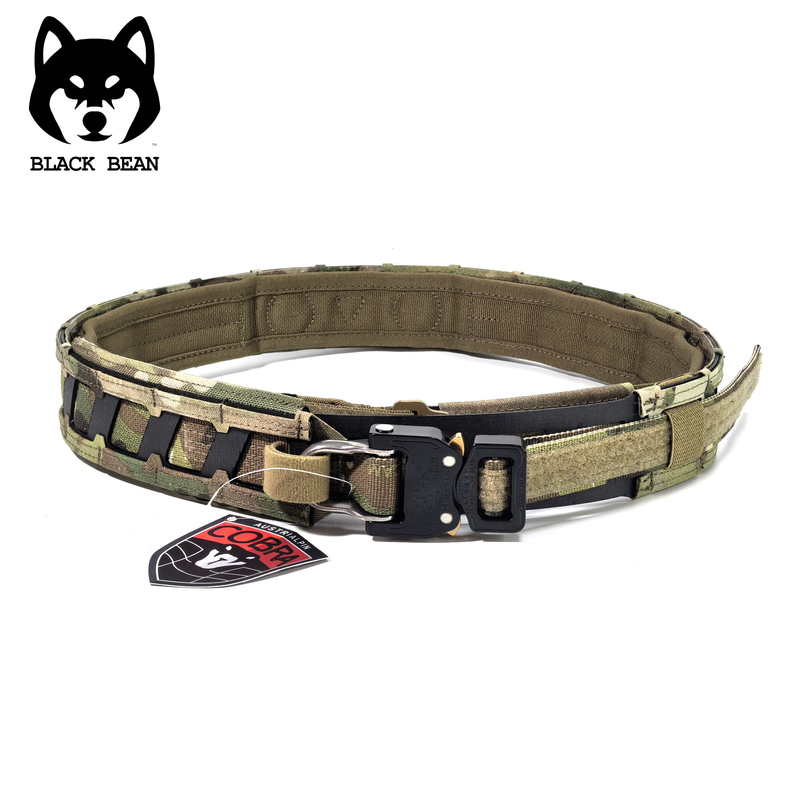 【Blackbean】Agilite Magnetix Military-Style Tactical Outdoor Belt with Austrian Buckle Curv
