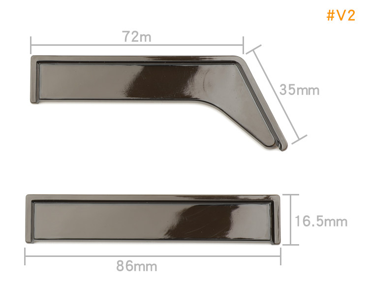 RCDream 1/10 Seitenfenster-Windabweiser, Regenschutz, Wetterschutz für FMS FCX10 Camel Trophy Defender – Detail 4